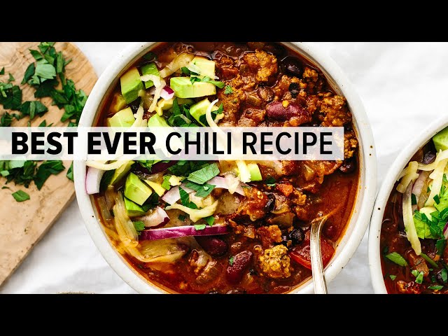 BEST EVER CHILI RECIPE | an easy beef chili bursting with flavor