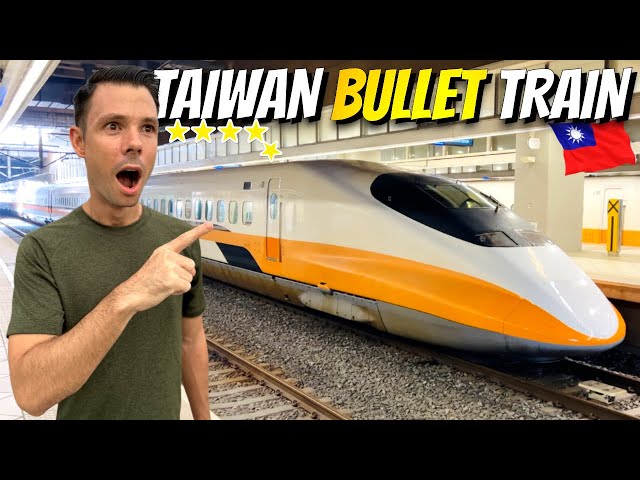 We Took Taiwan's IMPRESSIVE Bullet Train! Taipei to Kaohsiung 台湾 🇹🇼