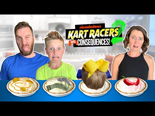 Pie Face Gaming With Consequences! (Nickelodeon Kart Racers 2: Grand Prix!) K-City Family