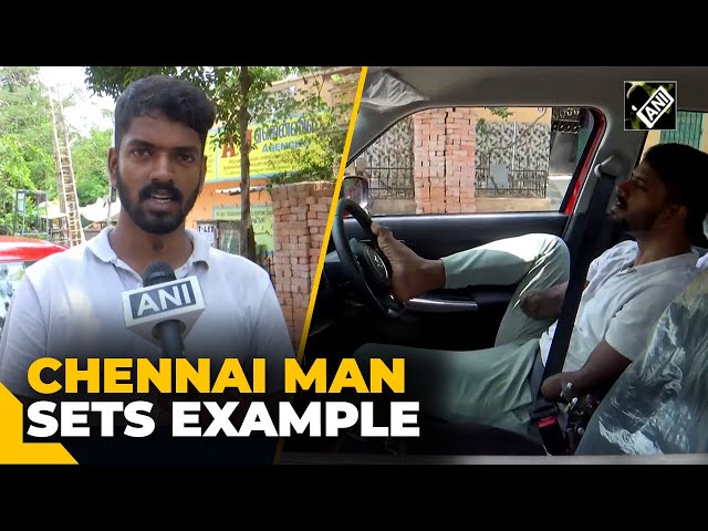 Chennai man who lost his both hands in accident, gets driving license