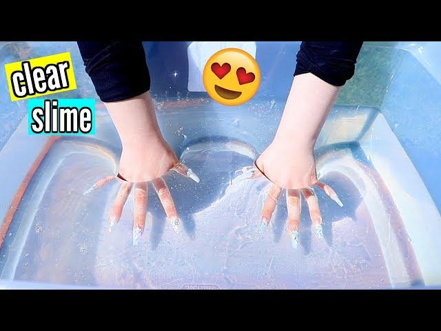 DIY Super Clear Slime! How to Make the Clearest Thick Slime Ever