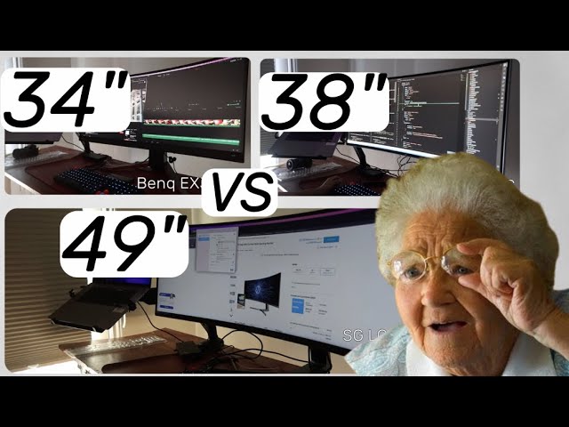 What monitor size to get for Ultra wide Monitors ? 34" vs 38" vs 49" (Benq/LG/Samsung)