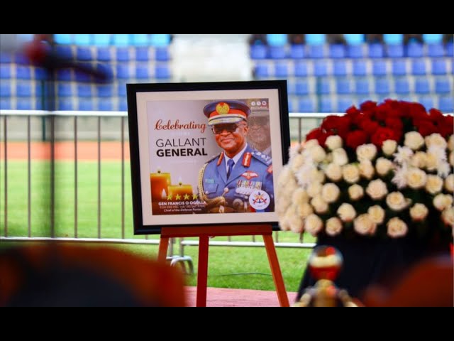 LIVE: General Francis Ogolla's burial service in Siaya