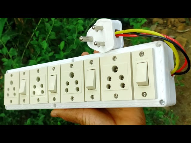 How to make an extension box | 4 Sockets+4Swithes box wiring | Trending Extension box wiring
