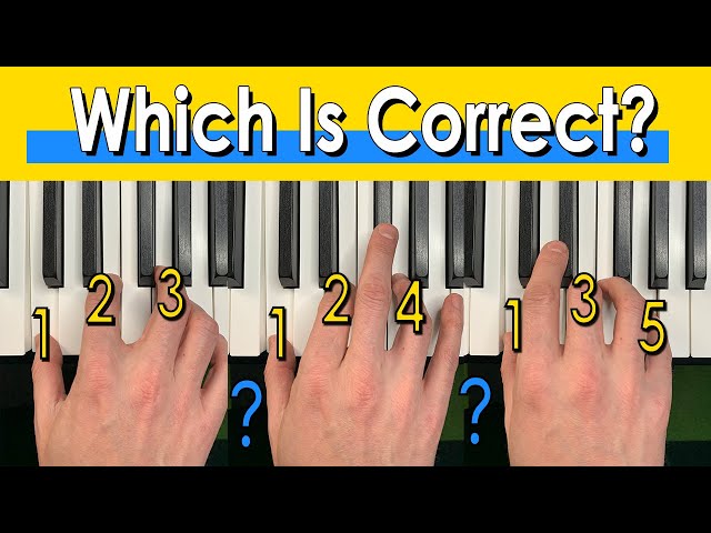 How To Finger Piano Chords