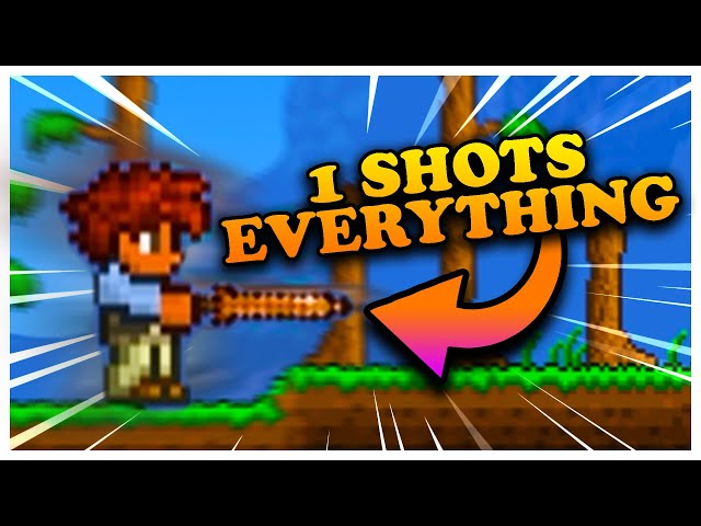 Terraria But The Copper Short Sword One Shots EVERYTHING