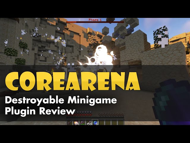 Destroyable Minigames - CoreArena™ Minecraft Plugin Review