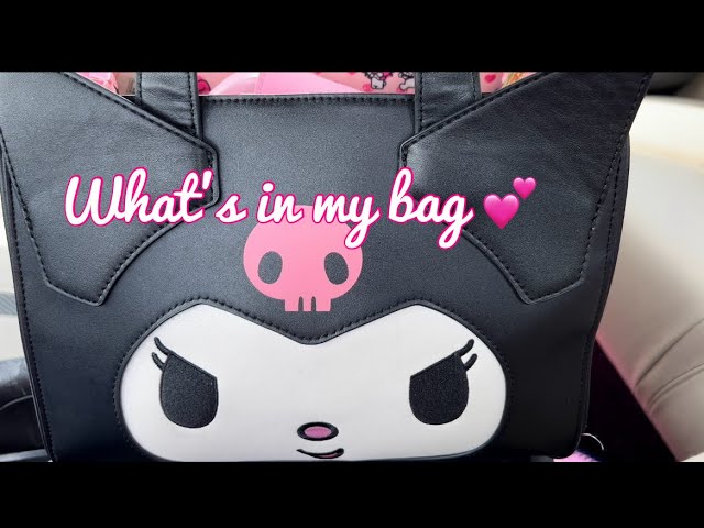 What’s in my bag 💕 Kuromi & my melody bag - daily essentials