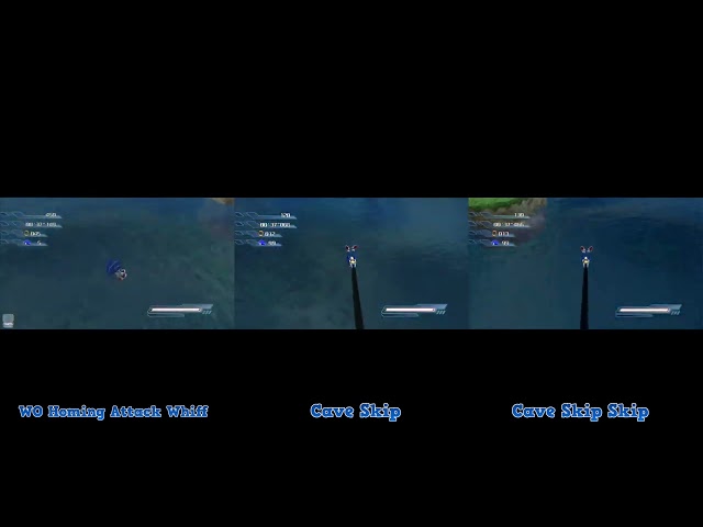 Wave Ocean: Sonic to Tails Speedrun Evolution - Homing Wiff VS Cave Skip VS Cave Skip Skip