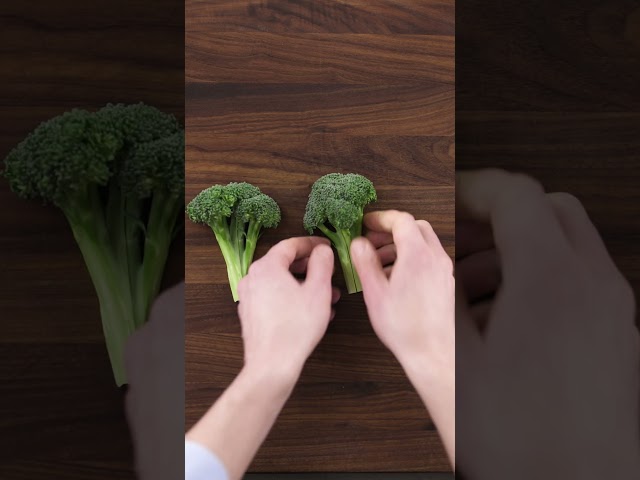 How to Cut Broccoli so It Cooks Evenly #Shorts