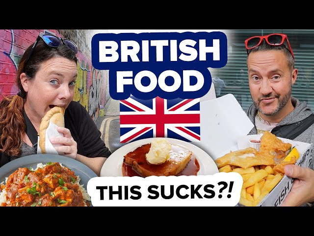 Everyone told us British Food Sucks 👎 Canadians Feast in London 🤤