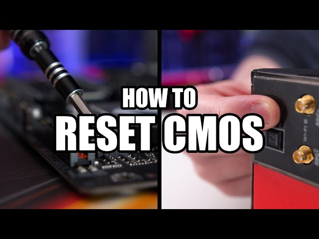 How To Reset Bios (CMOS)