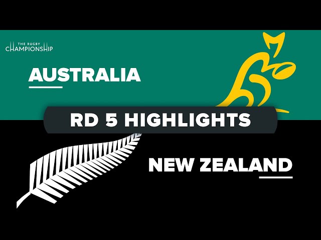 The Rugby Championship | Australia v New Zealand - Round 5 Highlights