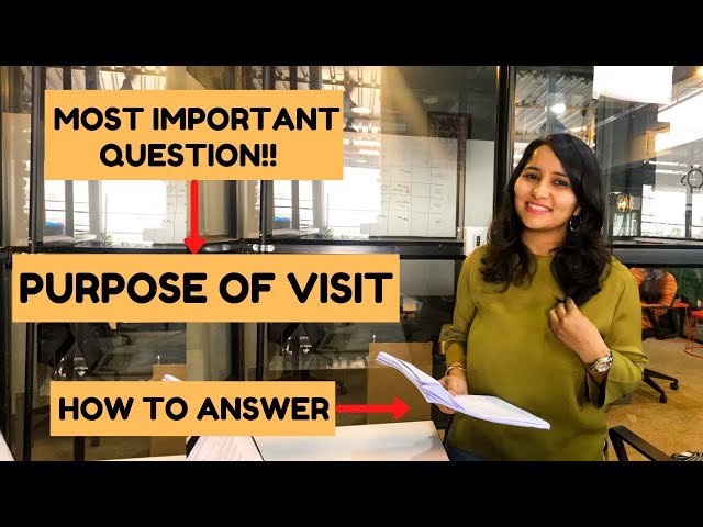 How to answer - PURPOSE OF VISIT | USA B1 Visa Interview questions For Indians 2023 | Shachi Mall
