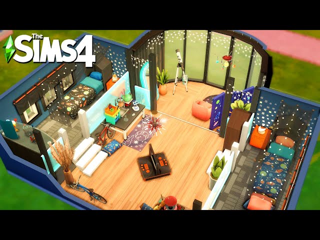Sagittarius Platform Bedroom: The Sims 4 Zodiac Room Building #Shorts #Shorts30