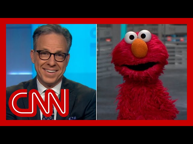 Elmo asked us all how we were doing. Jake Tapper decided to ask him too