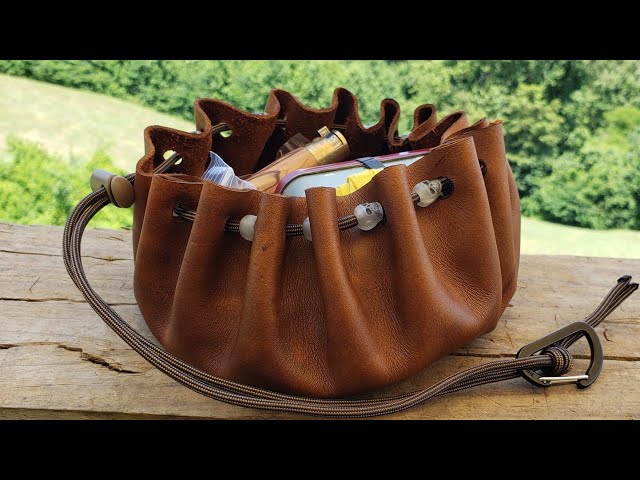 Make a Leather Tinder Pouch Bushcraft Kit