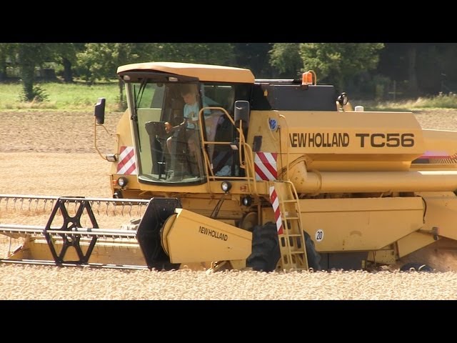 New Holland TC 56 Mähdrescher bei der Getreideernte