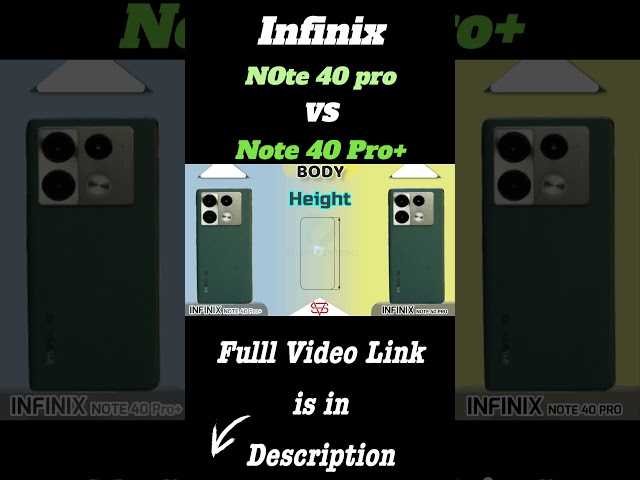 Infinix note 40 pro vs note 40 pro Plus #infinixnote40pro #shorts