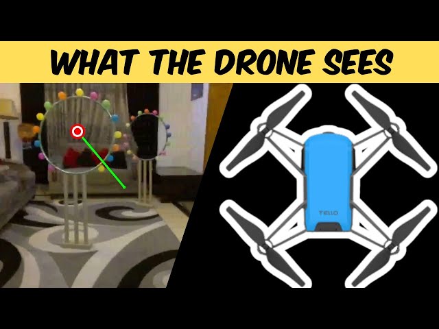 Drone Obstacle Course - What the drone sees | AI Drone Programming