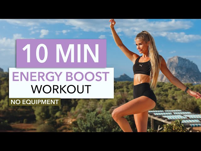 10 MIN ENERGY BOOST WORKOUT - good mood dance cardio, stop being lazy I Pamela Reif