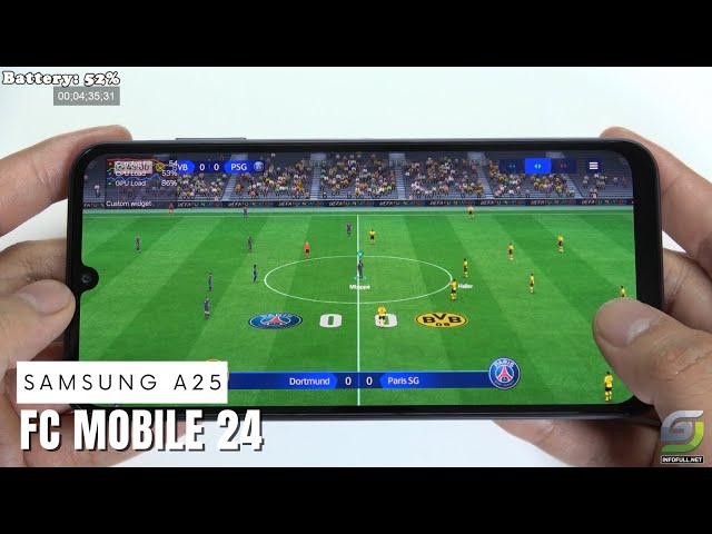 Samsung Galaxy A25 test game EA SPORTS FC MOBILE 24