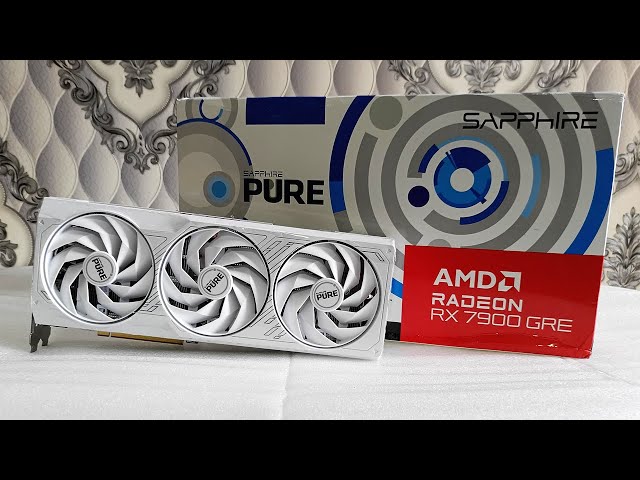AMD Radeon RX 7900 GRE 16GB Sapphire Pure OC White - Unboxing | Furmark Stress Test 2024