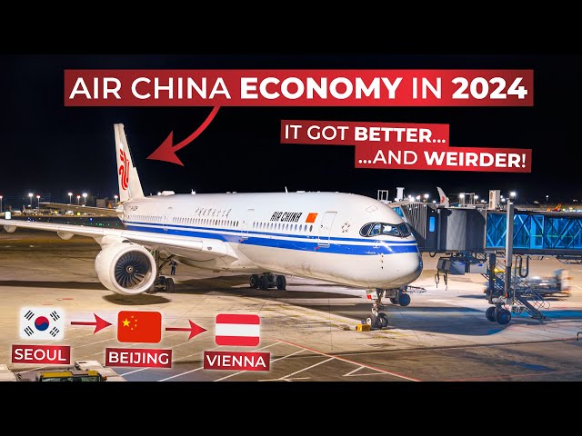 BRUTALLY HONEST | Air China's Boeing 737 and AIRBUS A350-900 ECONOMY Seoul via Beijing to Vienna!