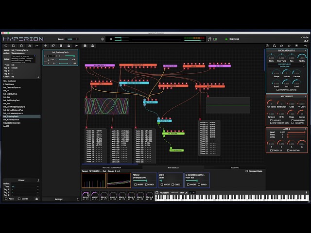 Hyperion Synth - Tutorial 2 - Basic Patching