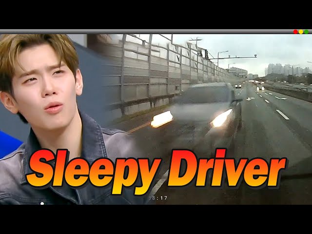 ZEROBASEONE TAERAE's Dashcam Reaction : What happens when the car behind you is drowsy😴