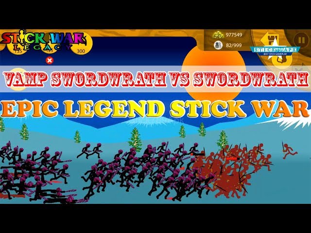 💗 VAMP SKIN SWORDWRATH  vs RED SWORDWRATH 💗 STICK WAR 3 APK MOD ARMY 😂 Stick789Apk #FHD
