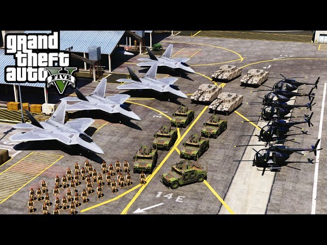 GTA 5 - Army Patrol Episode #25 - Saving Los Santos 2! (Helicopters, RHIB Boat, Gunrunning DLC Gear)