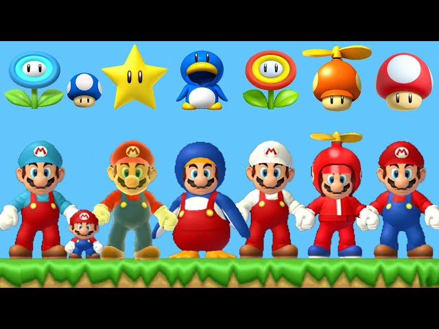 New Super Mario Bros Wii - All Power-Ups