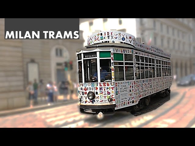 Taking a Ride on the Trams of Milan, Italy
