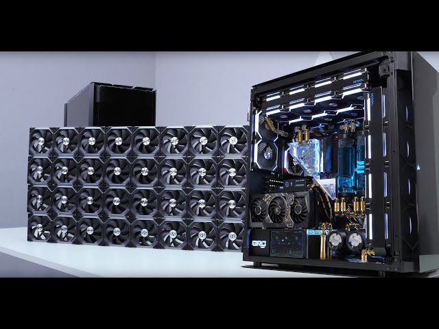 「BRO」4K DOUBLE KILL🔪🔪  CORSAIR 1000D With 34 Unit Fan Without One Tube?? PC BUILD  海盗船 1000D #1000