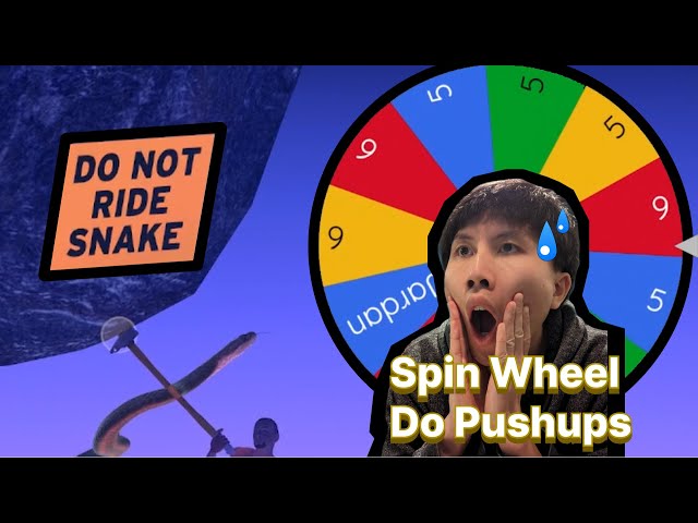 What if I do pushups based on the wheel spin after a major fall? | Getting Over It Part 2