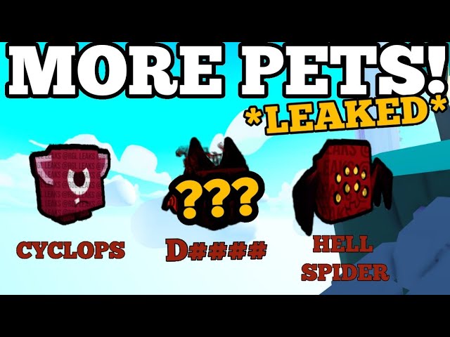*MORE* PETS LEAKED CYCLOPS, HELL SPIDER & ####! Pet Simulator X UPDATE (ROBLOX)