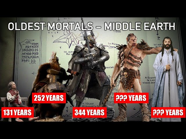 Oldest Mortals of Middle Earth: Men, Hobbits, Dwarves and Orcs