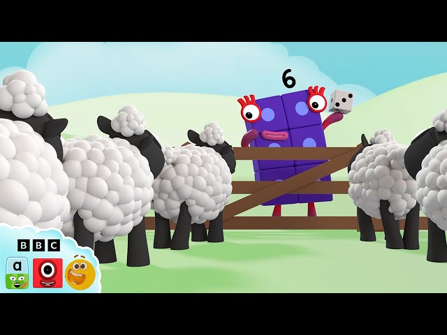6 Little Sheep 🐑 | Counting Animals Adventure! 🔢 | Learn to Count | @Numberblocks