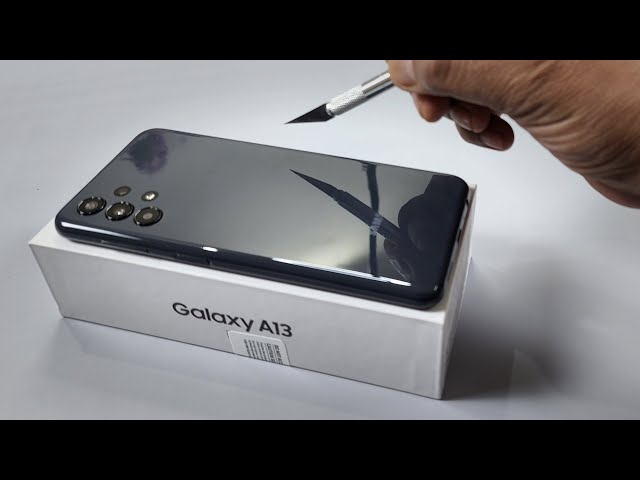 Samsung A13 Unboxing & Camera Test | Black Colour | Retail Unit