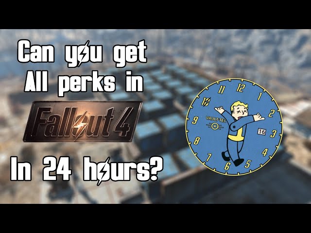 Can you get every perk in fallout 4 survival mode within 24 hours?