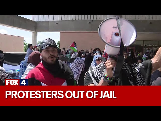 LIVE: UTD Protesters released from Collin County Jail | FOX 4