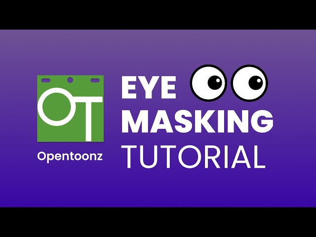 Eyes Mask in free 2d animation software OpenToonz 1.7 | Pupil Mask Tutorial #opentoonz #animation