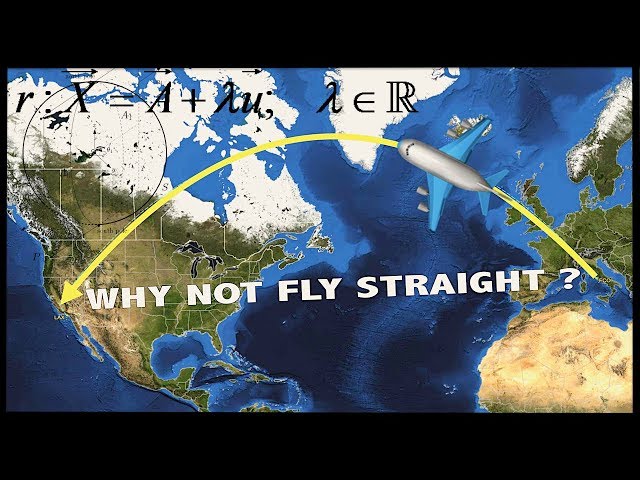 ✈️ WHY ARE AIRPLANE ROUTES SO 'CURVY'? 🌍