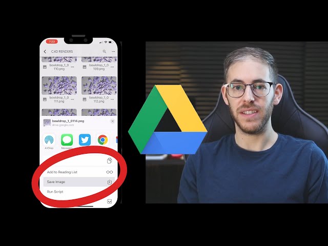 How To Save Images and Video From Google Drive on iPhone