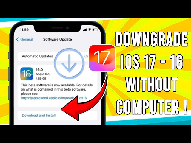 How to Downgrade iOS 17 to iOS 16 Without Computer