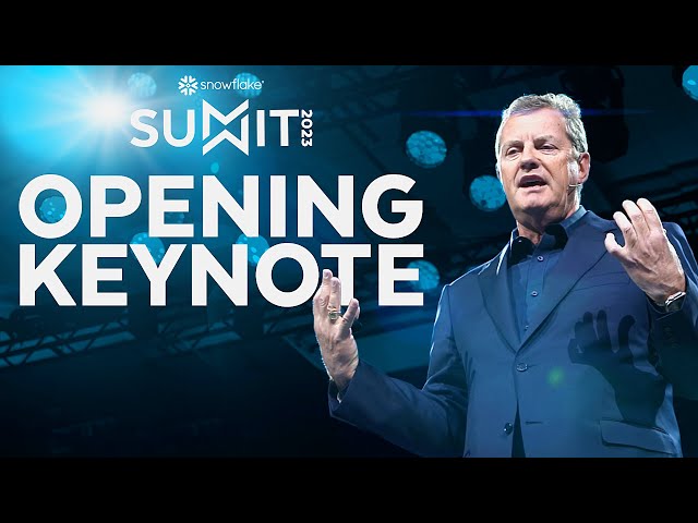 Opening Keynote From Snowflake Summit 2023