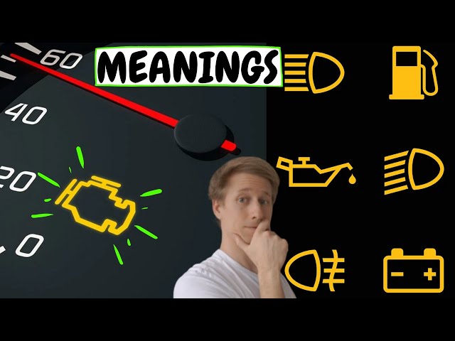 ORANGE [Yellow] Warning lights on dashboard in car🚗: Meanings of symbols & Explanation of indicators