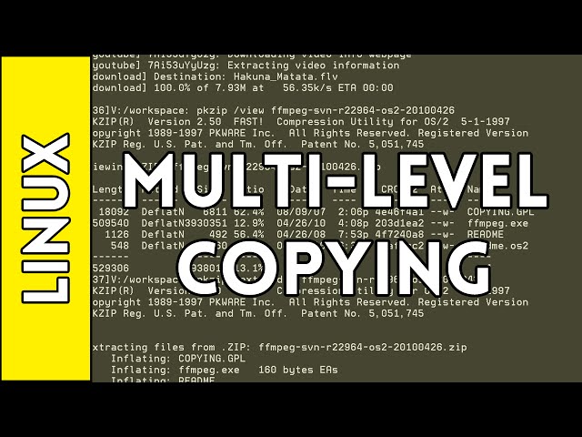 Multi-Level Copying - Introduction to Linux for Absolute Beginners #4 (2016)
