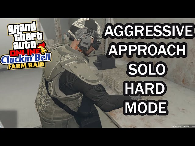 GTA Online The Cluckin Bell Farm Raid Heist - Aggressive Approach Solo on Hard Mode